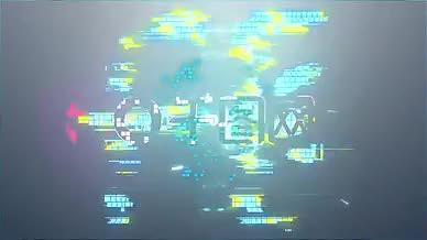科技科幻故障风抖音霓虹开场AE模板视频的预览图